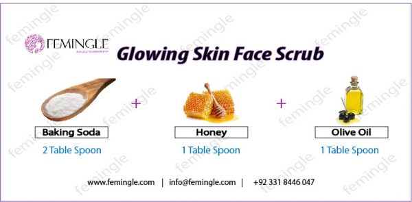 Glowing face scrub